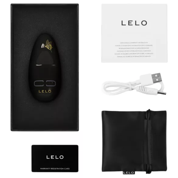 LELO - вибратор за клитор - акумулаторен, водоустойчив - черен