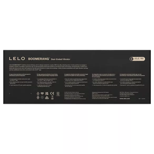 LELO Boomerang - двустранен вибратор (лилав)