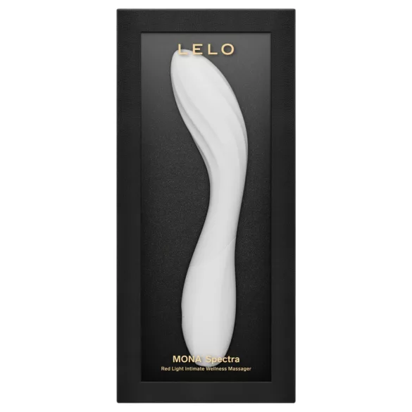 LELO Mona Spectra - умен G-точков вибратор с LED светлина (бял)