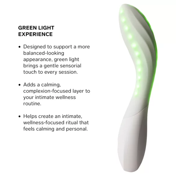 LELO Mona Spectra - умен G-точков вибратор с LED светлина (бял)