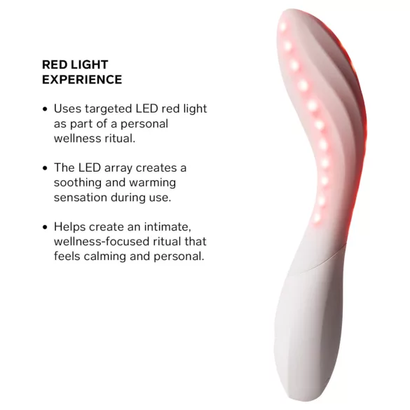 LELO Mona Spectra - умен G-точков вибратор с LED светлина (бял)