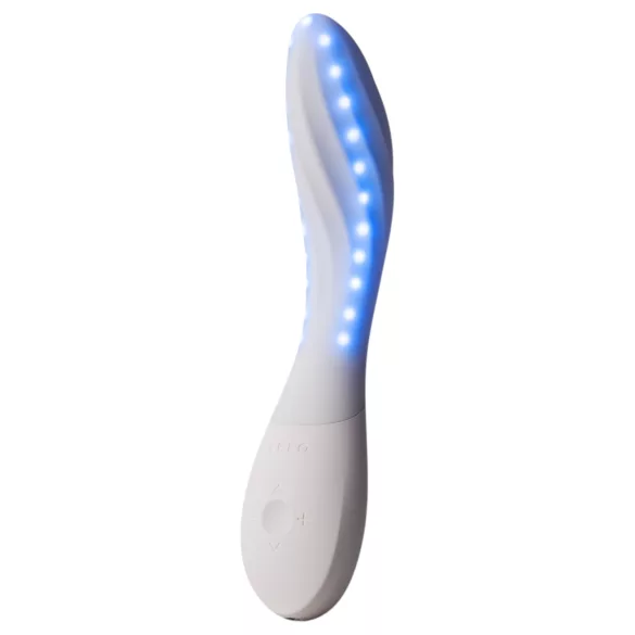 LELO Mona Spectra - умен G-точков вибратор с LED светлина (бял)