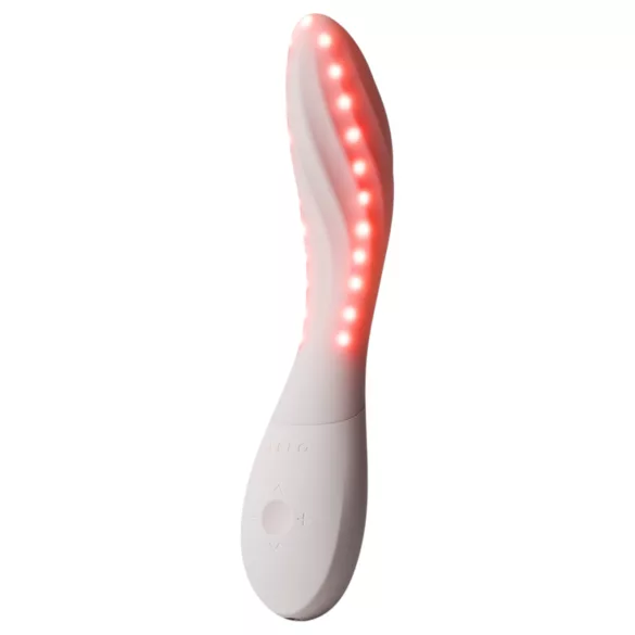 LELO Mona Spectra - умен G-точков вибратор с LED светлина (бял)