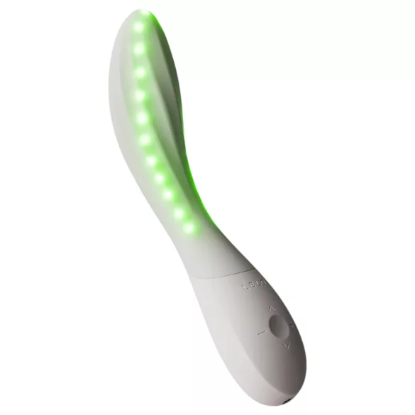 LELO Mona Spectra - умен G-точков вибратор с LED светлина (бял)
