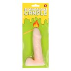  Scandalous - свещ - пенис с тестиси - натурална (133g)