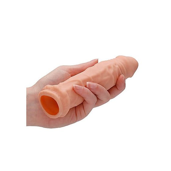 RealRock Penis Sleeve 6 - обвивка за пенис (17 см) - естествена