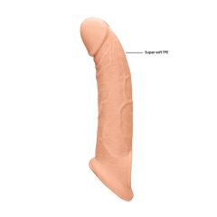   RealRock Penis Sleeve 9 - обвивка за пенис (21,5 см) - естествена
