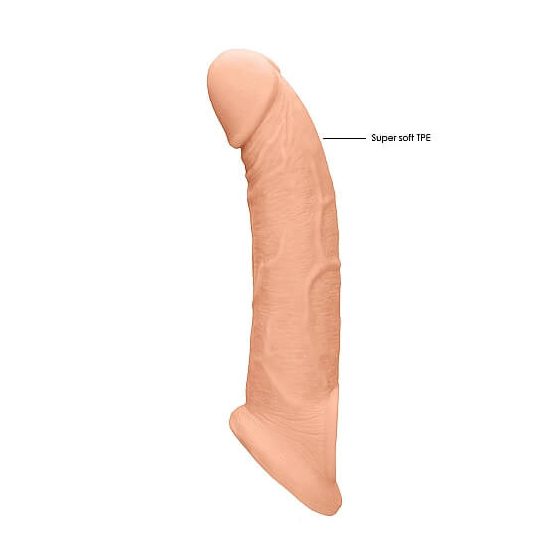 RealRock Penis Sleeve 9 - обвивка за пенис (21,5 см) - естествена