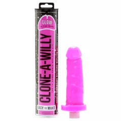   Clone-a-Willy - комплект за отливка на пенис - светещ - розов