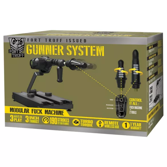 Doc Johnson Gunner System - секс машина - черен