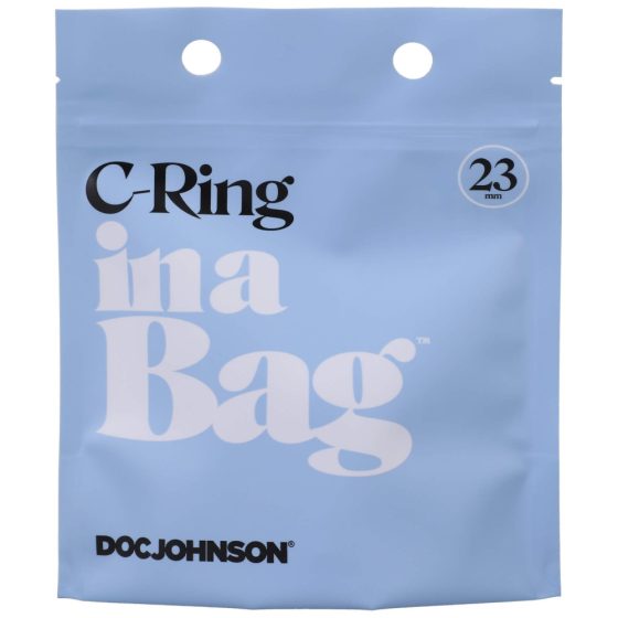 Doc Johnson C-Ring - силиконов пенис пръстен (черен)