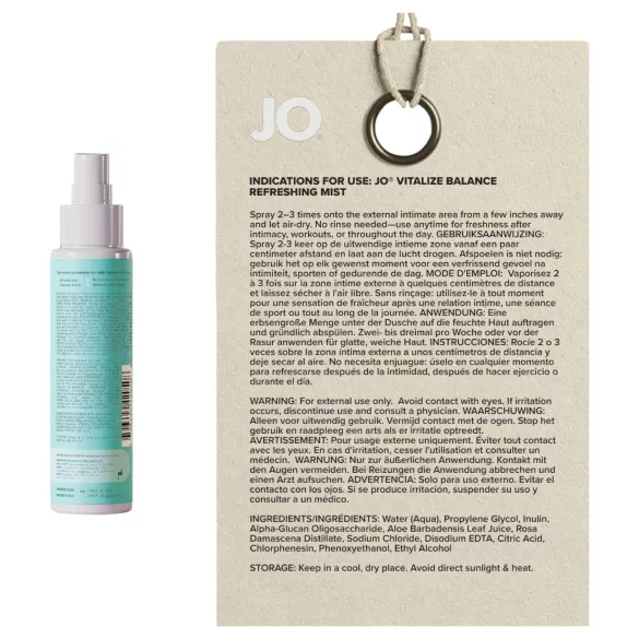 Система JO Vitalize - освежаващ интимен спрей (60 ml)