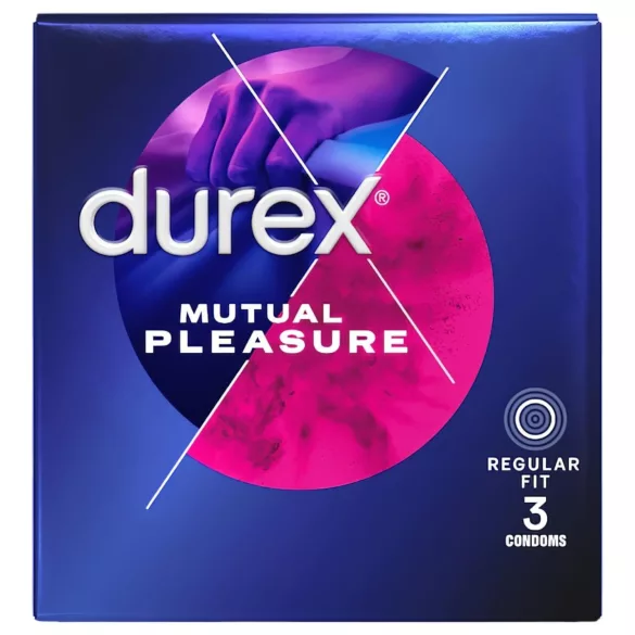 Durex Mutual Pleasure - забавящи презервативи (3 бр.)