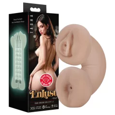   Enlust Tasha - вибратор вагина и дупе с AI изображения - телесен цвят