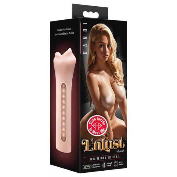 Enlust Candi - изкуствена уста с AI снимки - натурален цвят