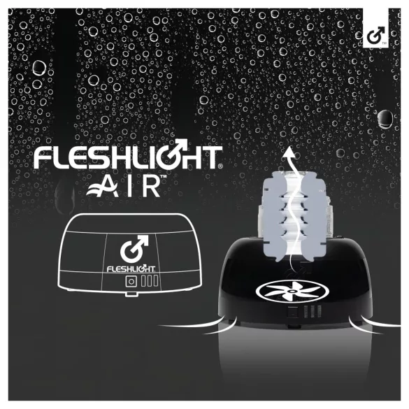 Fleshlight Air - автоматична сушилня за мастурбатори (черна)