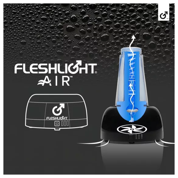 Fleshlight Air - автоматична сушилня за мастурбатори (черна)