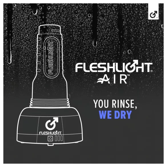 Fleshlight Air - автоматична сушилня за мастурбатори (черна)
