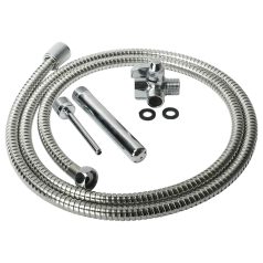   Алуминиев интимен душ комплект (сребърен)