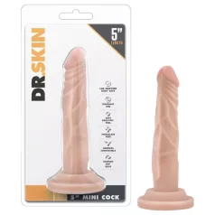   Dr. Skin 5 - реалистично дилдо с вендуза - телесен - 14,5 см