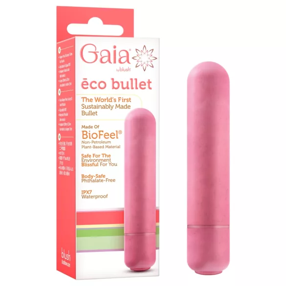 Gaia Eco M - вибратор - екологичен, среден размер - коралов