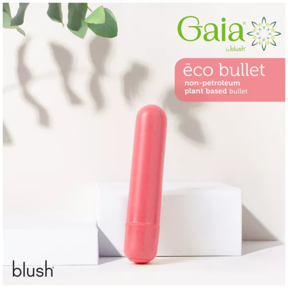 Gaia Eco M - вибратор - екологичен, среден размер - коралов