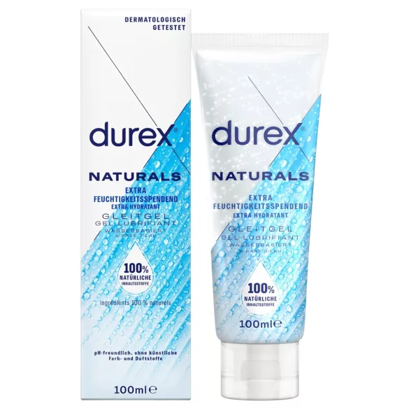 Durex Natural - лубрикант на водна основа - хидратиращ - 100 мл