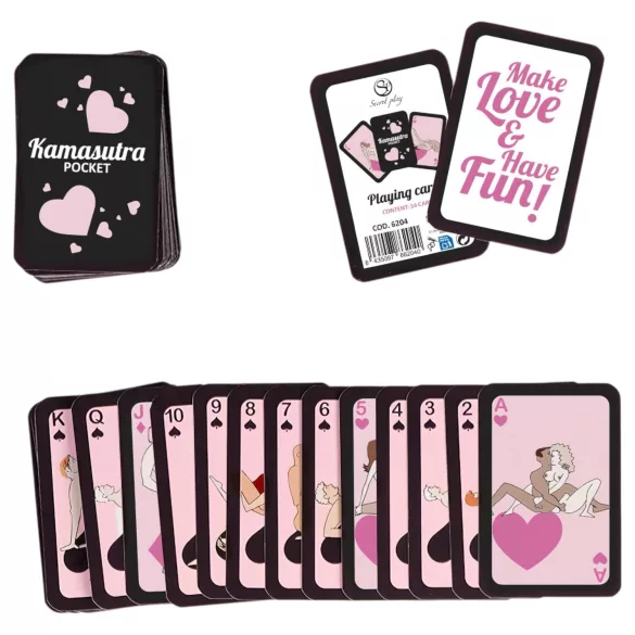 Secret Play Pocket Kamasutra - тесте карти с секс пози (54 карти)