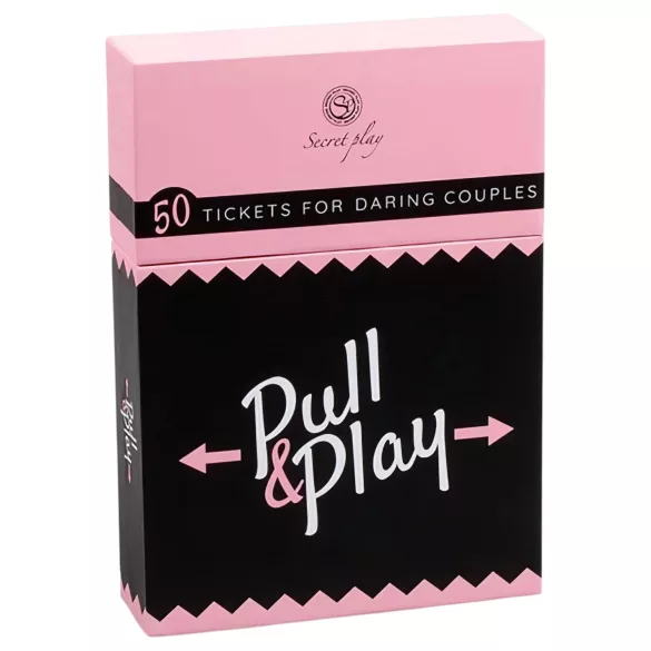 Secret Play Pull & Play - еротична игра с карти за двойки (50 карти) - на 7 езика