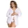 Subblime Queen Plus - дантелен халат комплект - бял (XL-2XL)