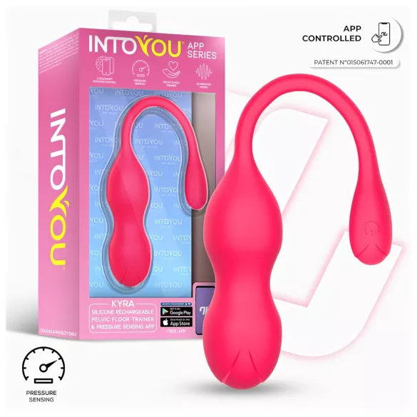 INTOYOU Kyra - вибриращи кегел топчета с Bluetooth - розови