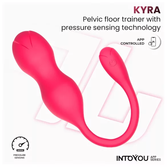 INTOYOU Kyra - вибриращи кегел топчета с Bluetooth - розови