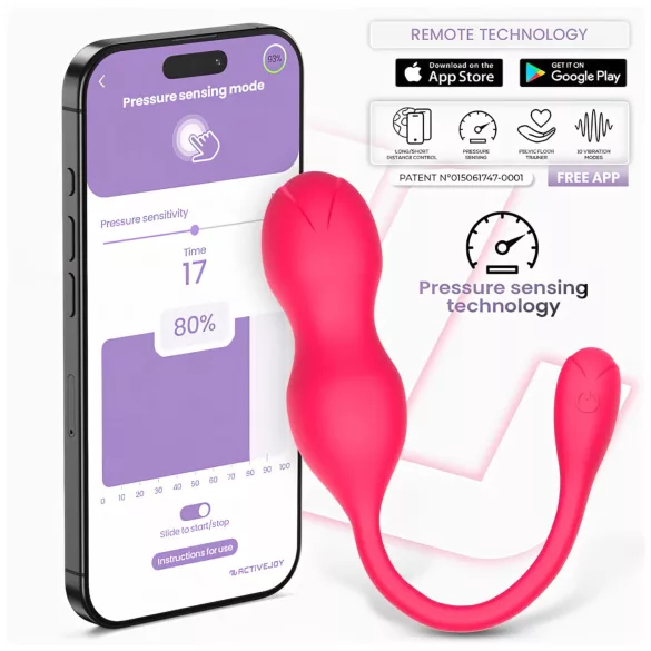 INTOYOU Kyra - вибриращи кегел топчета с Bluetooth - розови