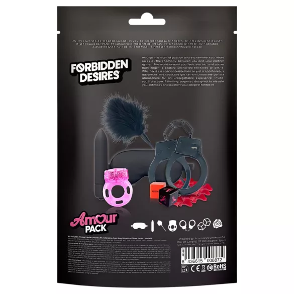 Amour Pack Forbidden Desires - начален комплект с вибратор - 7 части