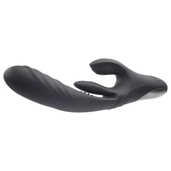Playboy Rapid Rabbit - вибратор за клитор и G-точка - акумулаторен - черен