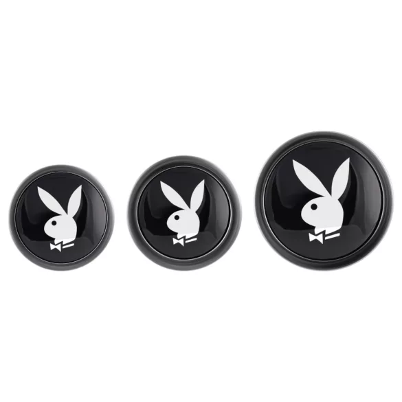 Playboy - анален плъг сет - 3 части - сребрист