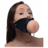 Master Series - BDSM халка за уста - вагинална форма - натурален цвят