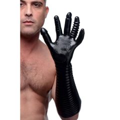   Pleasure Fister - текстурирани ръкавици за фистинг (черни)
