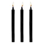   Dark Dippers Fetish - комплект парафинови свещи за тяло - черни (3бр.)