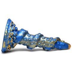   Creature Cocks Kraken - спираловиден вибратор с ръка на октопод - 21 см (златисто-син)