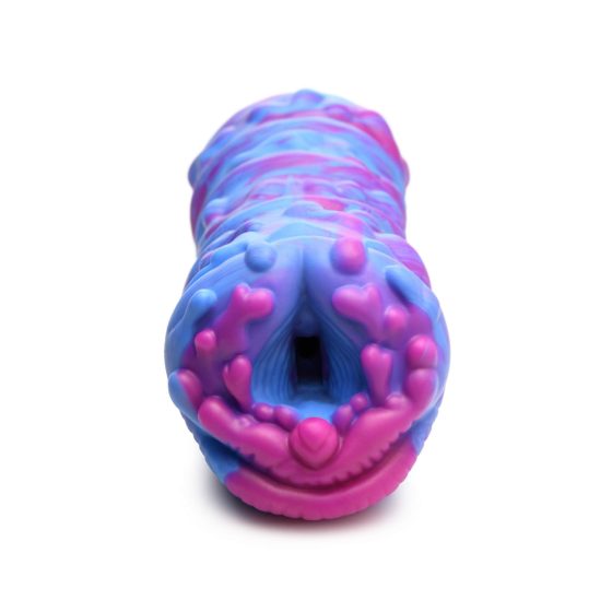 Creature Cocks Cyclone - силиконова извънземна фалшива путка (лилаво-розова)