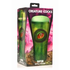   Creature Cocks Raptor - влечуго в калъф за перфоратор (черно-зелен)