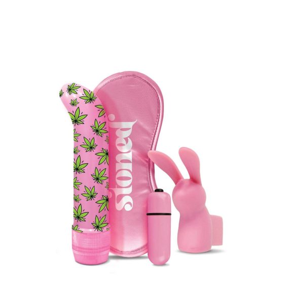 Stoner Budz Bunny - комплект вибратори за G-точката (4 части) - розов