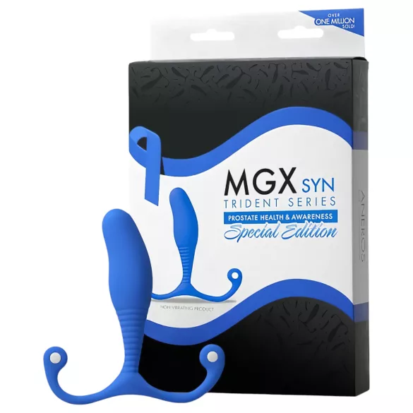Aneros MGX Syn Trident - простатно дилдо (синьо)