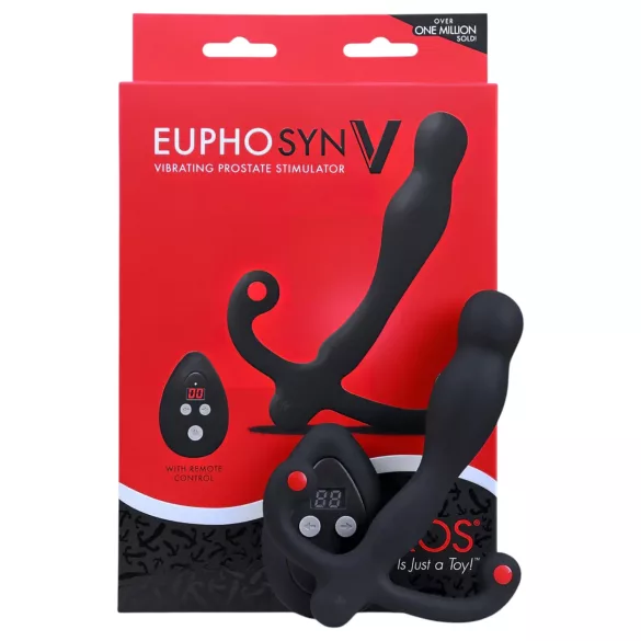 Aneros Eupho Syn V - простатен вибратор с дистанционно управление (черен)