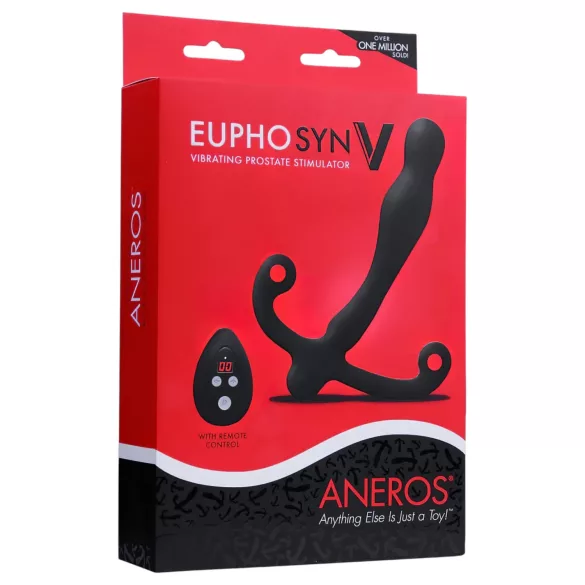 Aneros Eupho Syn V - простатен вибратор с дистанционно управление (черен)