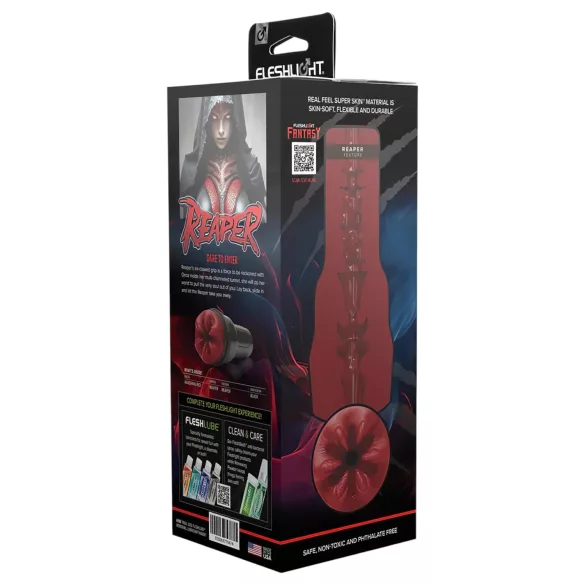 Fleshlight Fantasy Reaper - фантазен мастурбатор тип изкуствена вагина (червен)