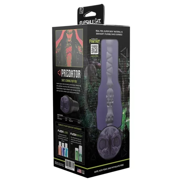 Fleshlight Fantasy Predator - фентъзи изкуствена вагина мастурбатор (лилав)