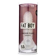   Fat Boy Checker Box - пенис ръкав (15см) - бял