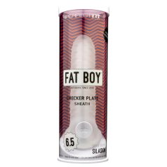   Fat Boy Checker Box - пенис ръкав (17см) - бял